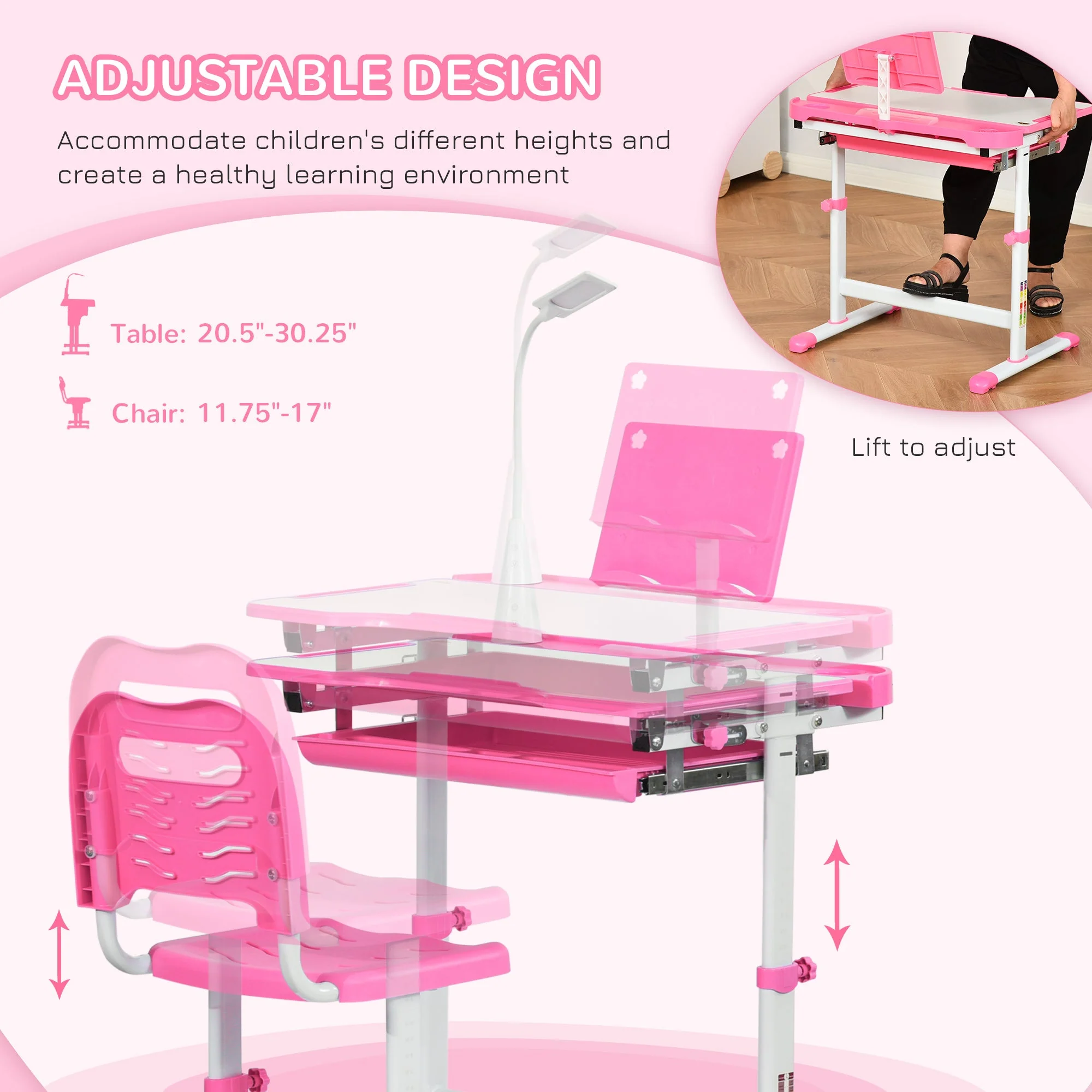 Kids Desk and Chair Set - Image 4