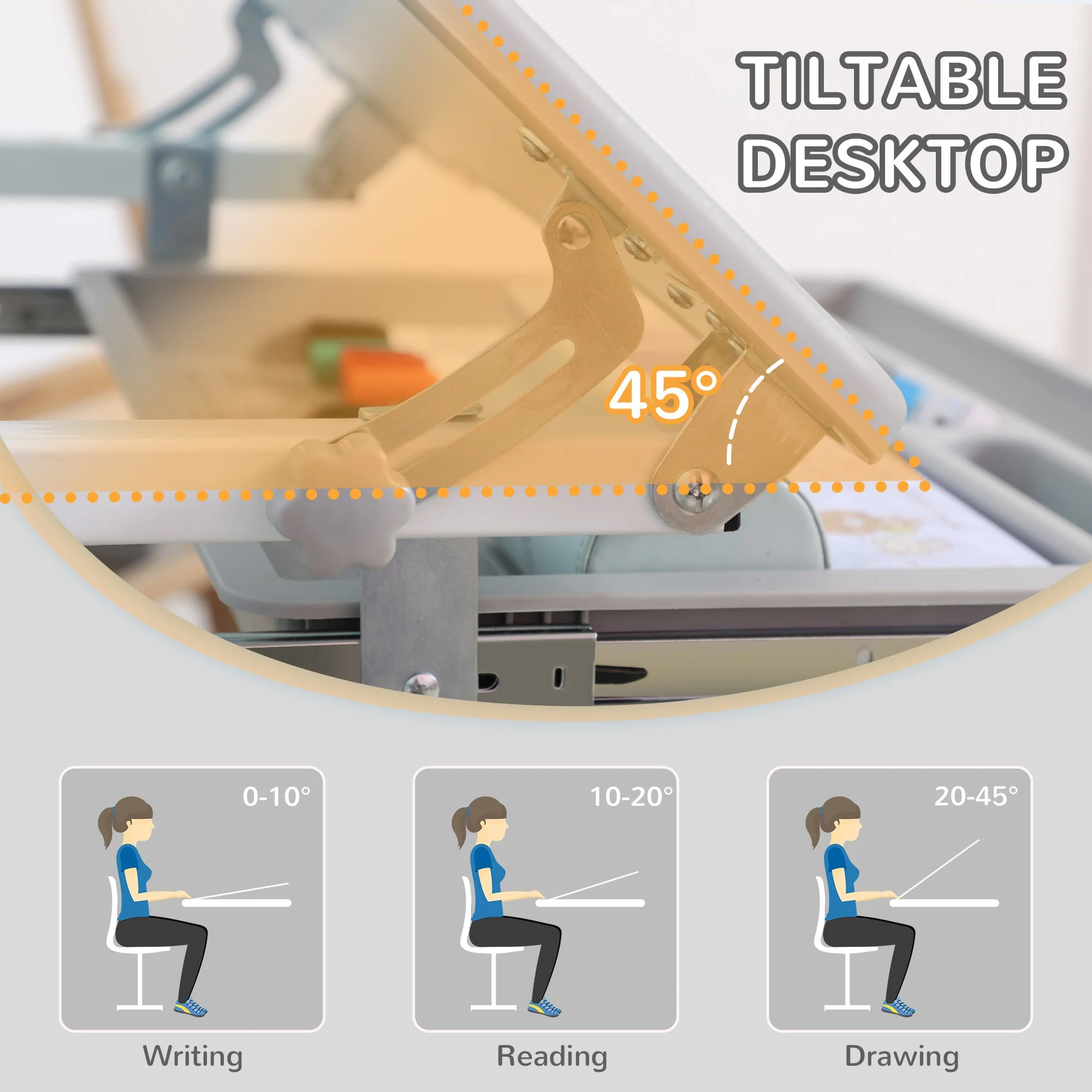 Kids Desk and Chair Set - Image 7
