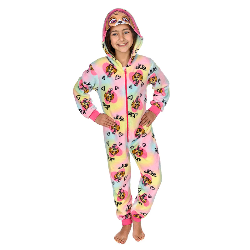 Kids Paw Patrol Skye Fleece Zip-Up Onesie - Age 7-8 - Image 3