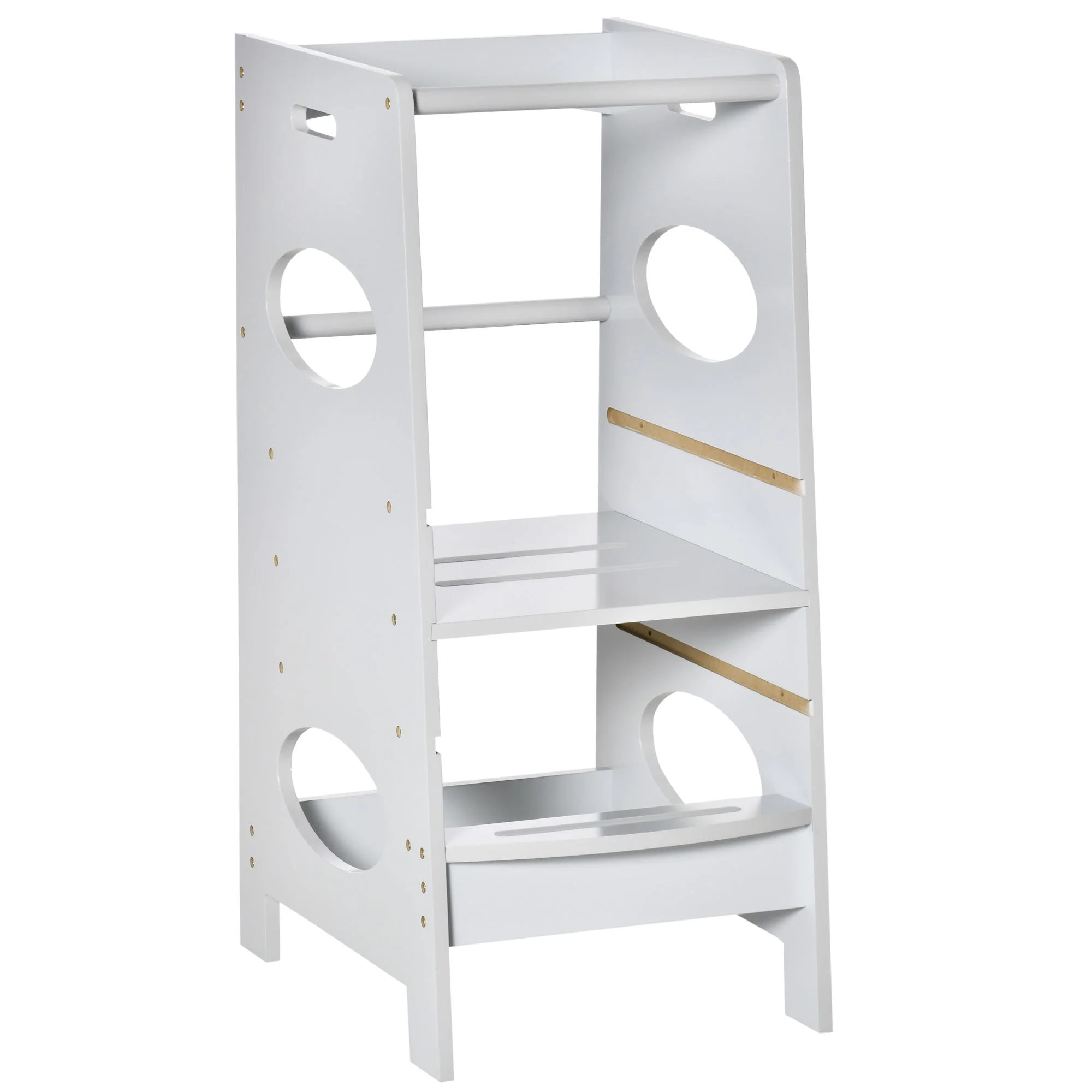 Kids Step Stool Toddler Kitchen Stool Tower with Adjustable Standing Platform - Image 2
