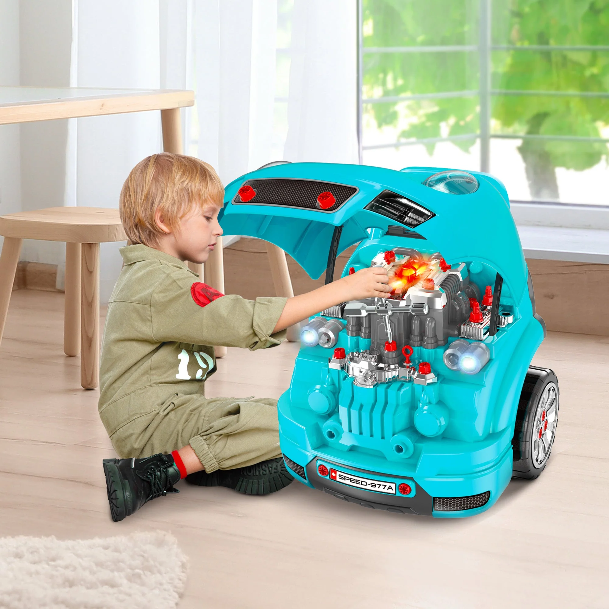 Kids Truck Engine Toy Set - Image 2