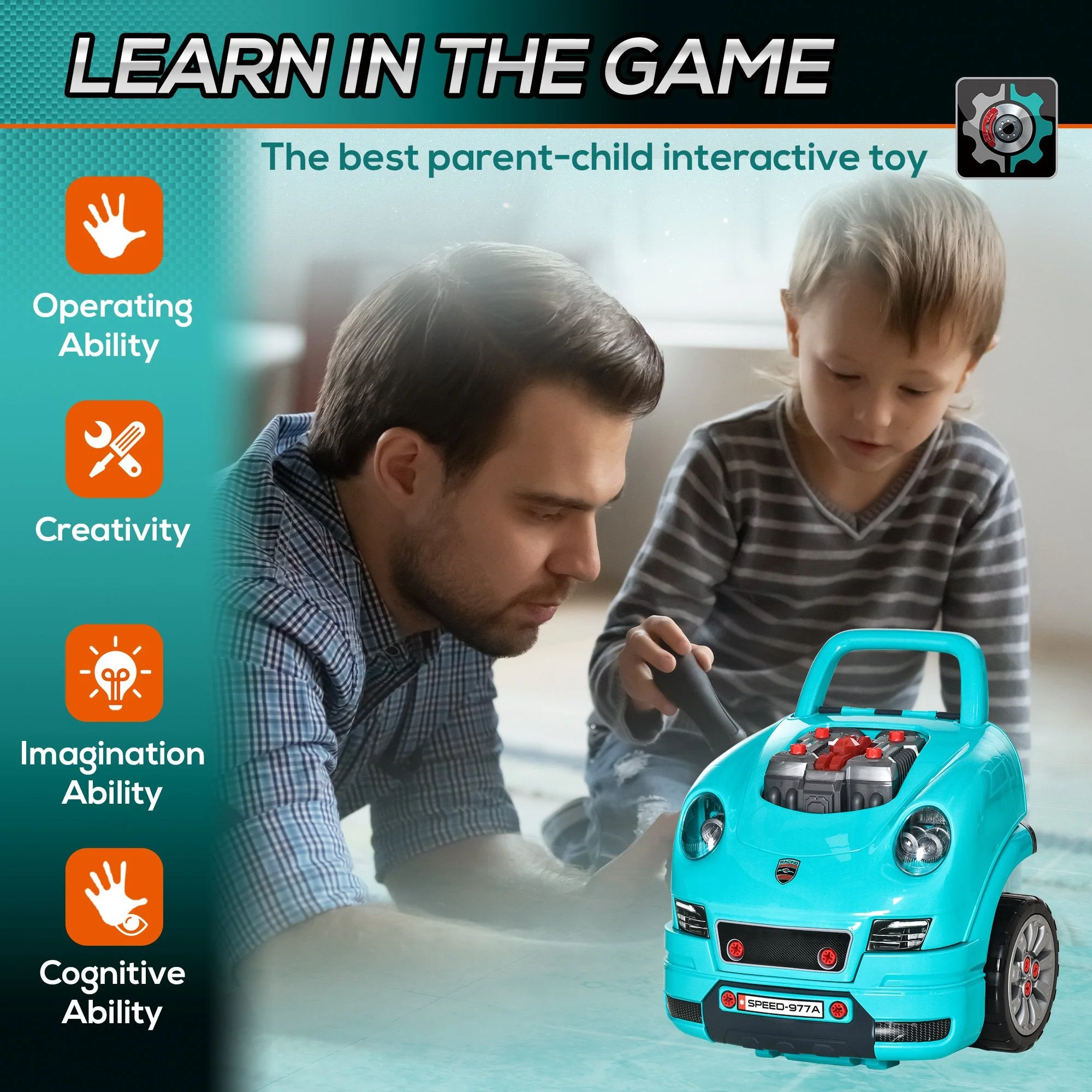 Kids Truck Engine Toy Set - Image 7