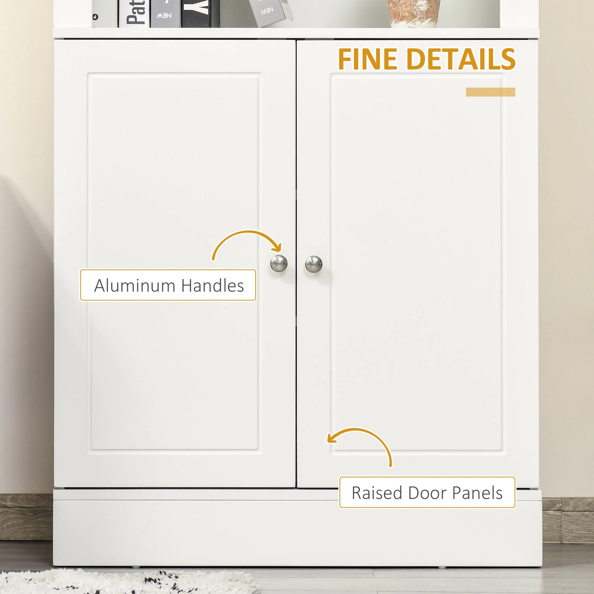 Kitchen Cupboard with 6-tier Shelving - Image 6