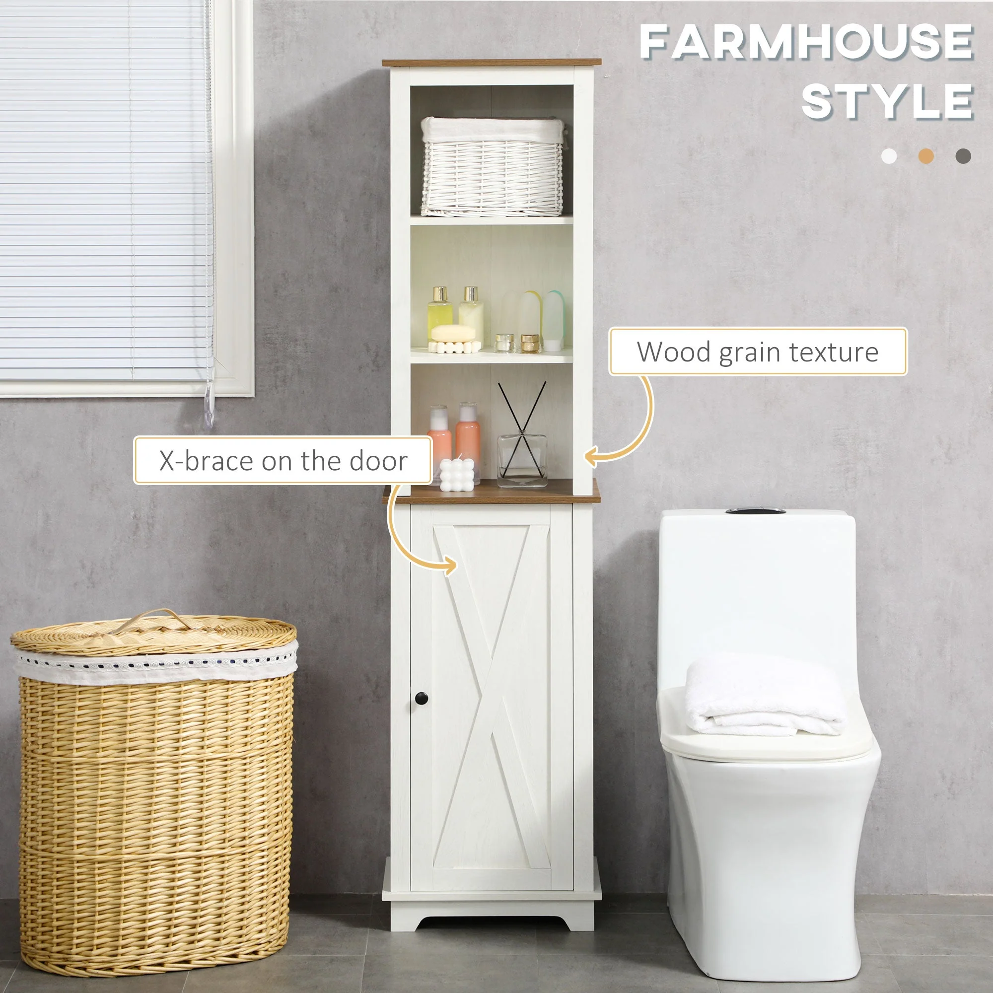 kleankin Bathroom Cabinet - Image 4