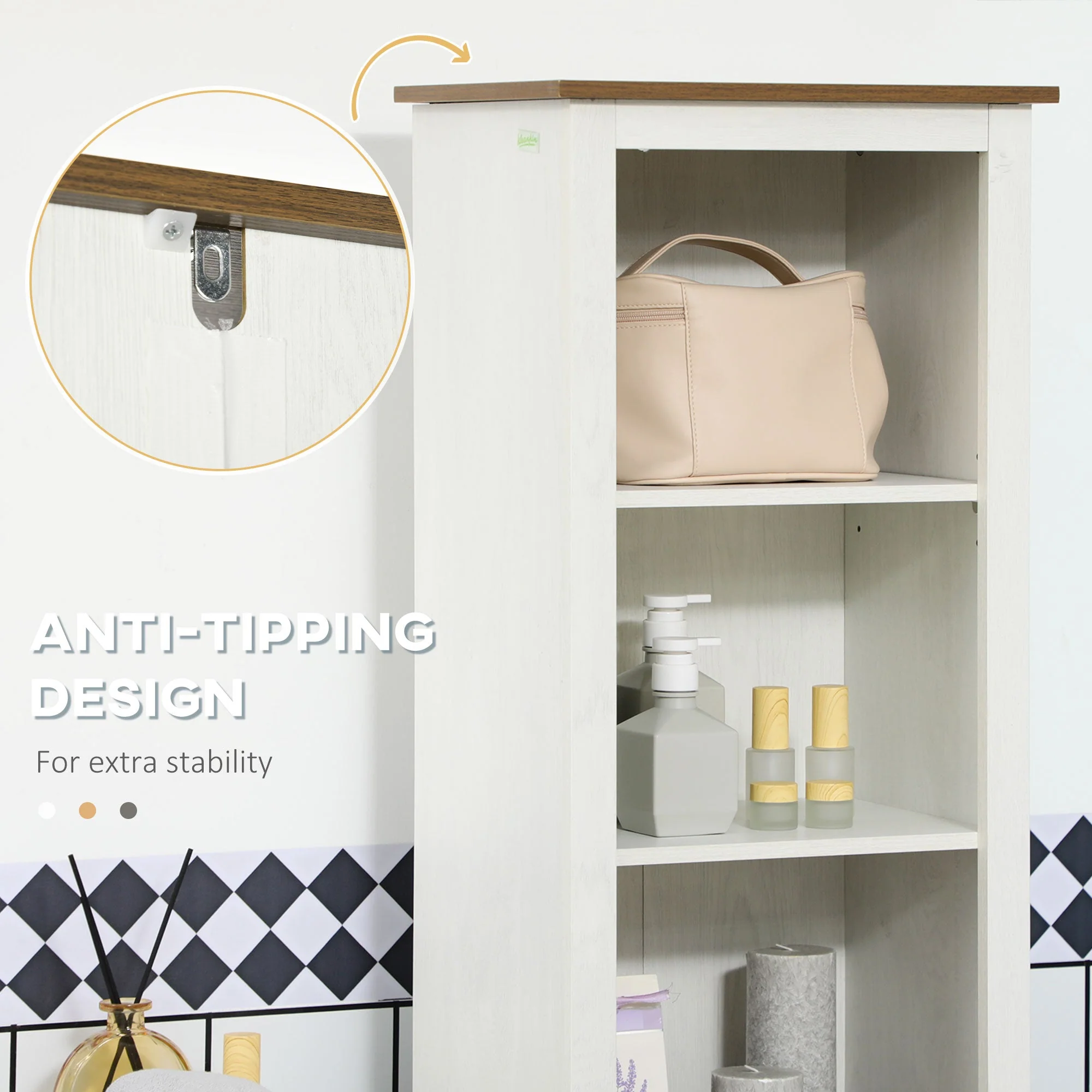 kleankin Bathroom Cabinet - Image 6