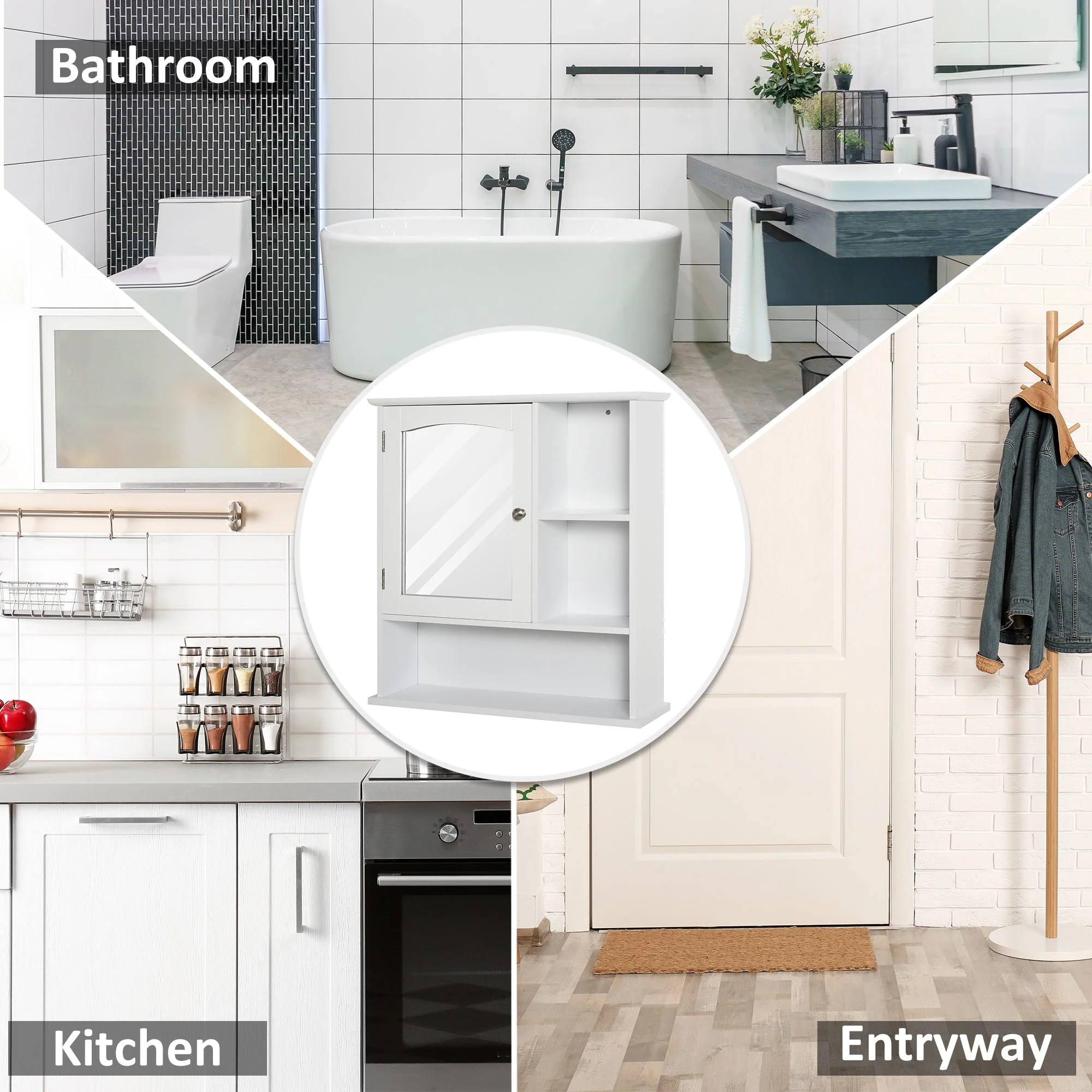 kleankin Bathroom Cabinet - Image 7