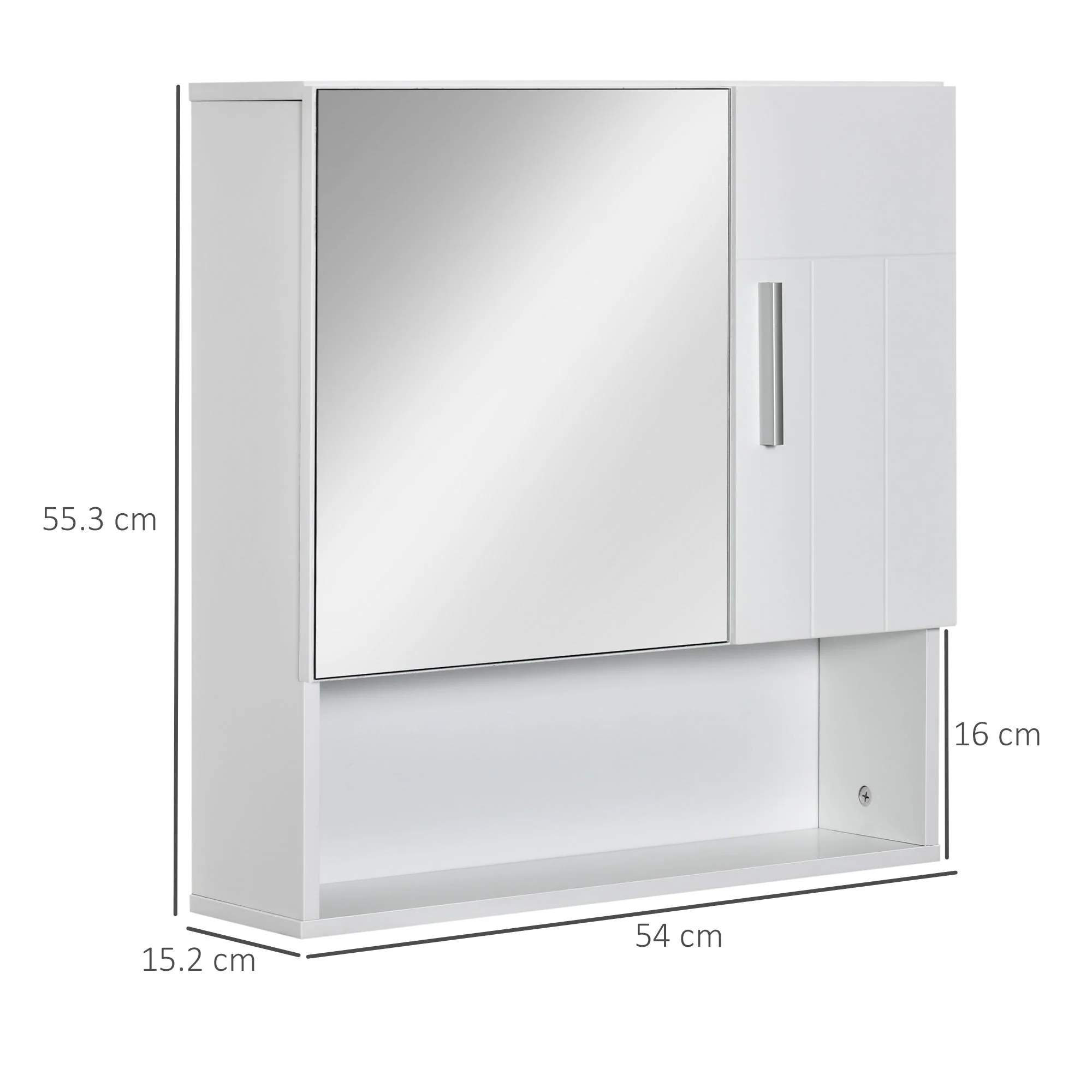 kleankin Bathroom Mirror Cabinet - Image 3