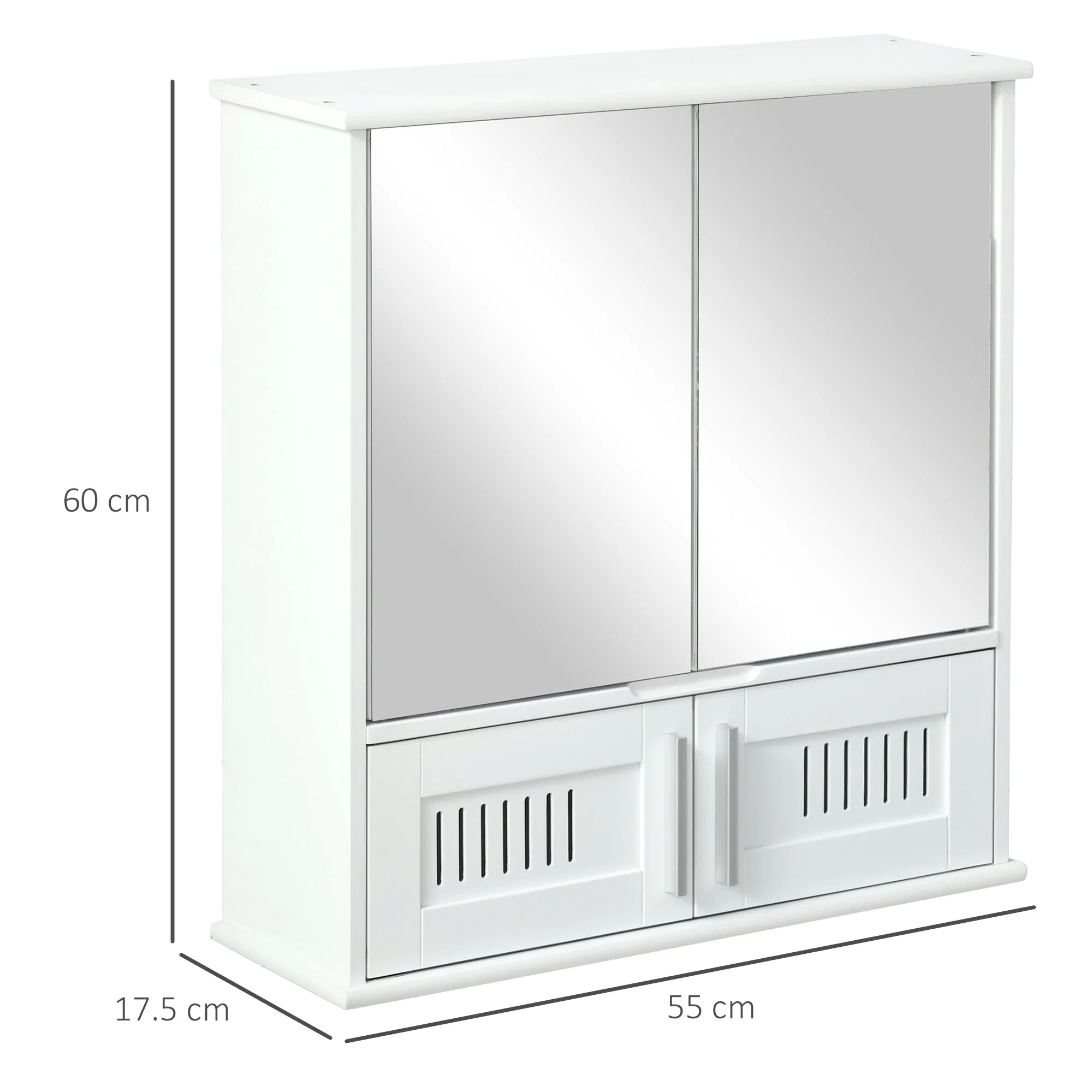 kleankin Bathroom Mirror Cabinet - Image 3