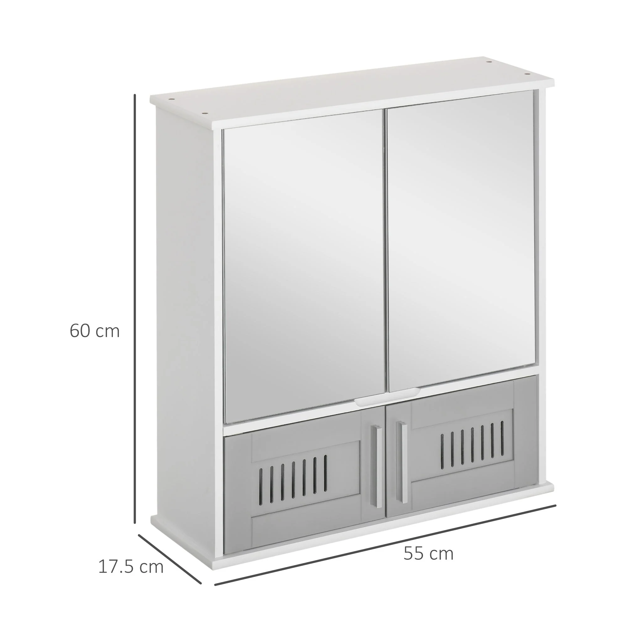kleankin Bathroom Mirror Cabinet - Image 3