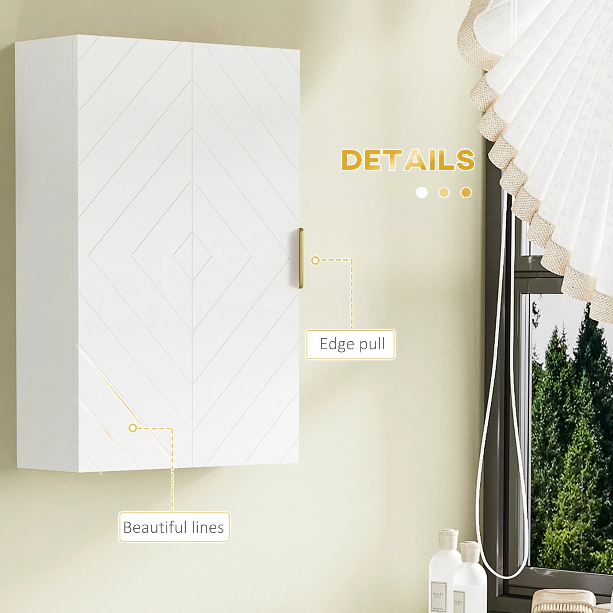 kleankin Bathroom Wall Cabinet - Image 5