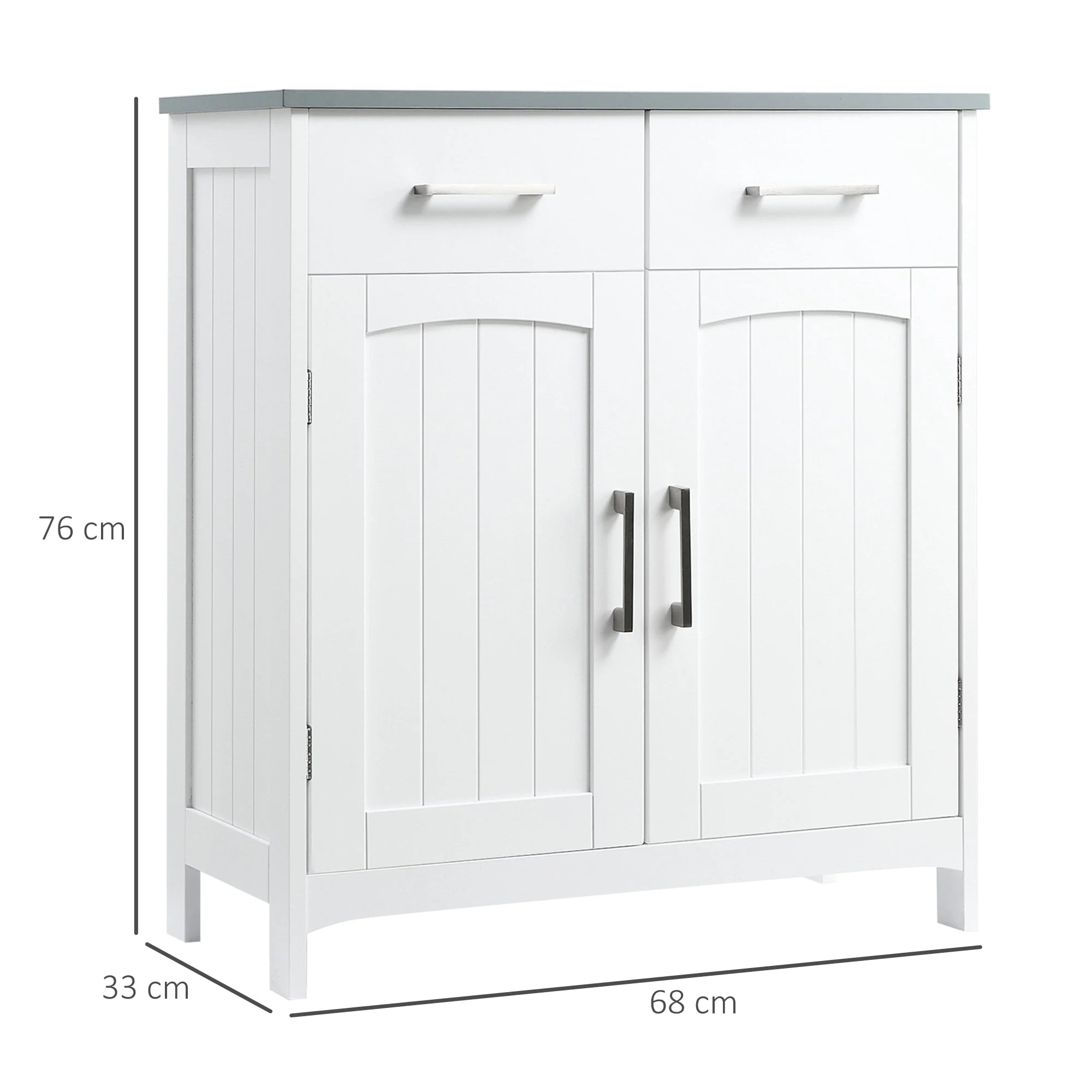 kleankin Freestanding Bathroom Cabinet - Image 2