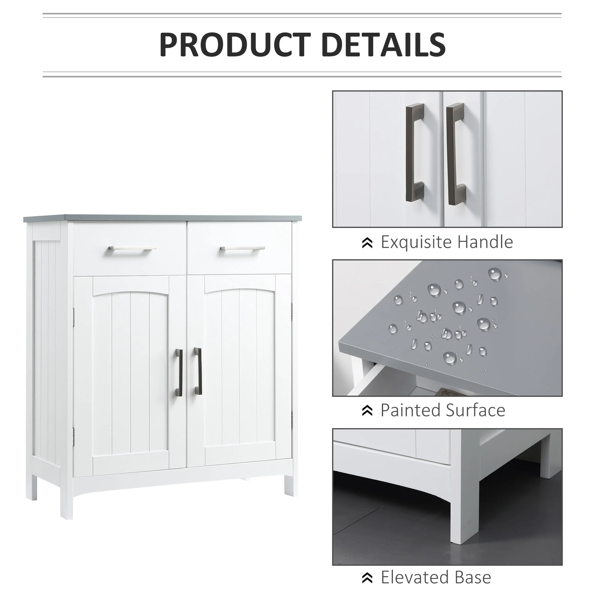 kleankin Freestanding Bathroom Cabinet - Image 6