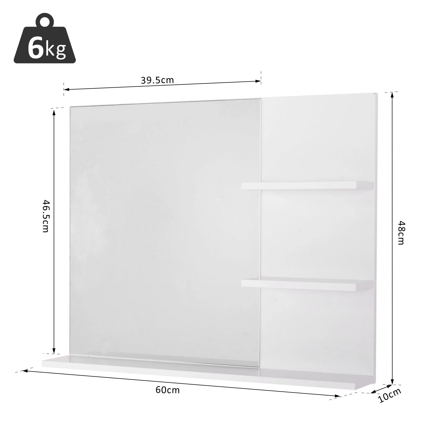 kleankin Modern Bathroom Mirror - Image 3