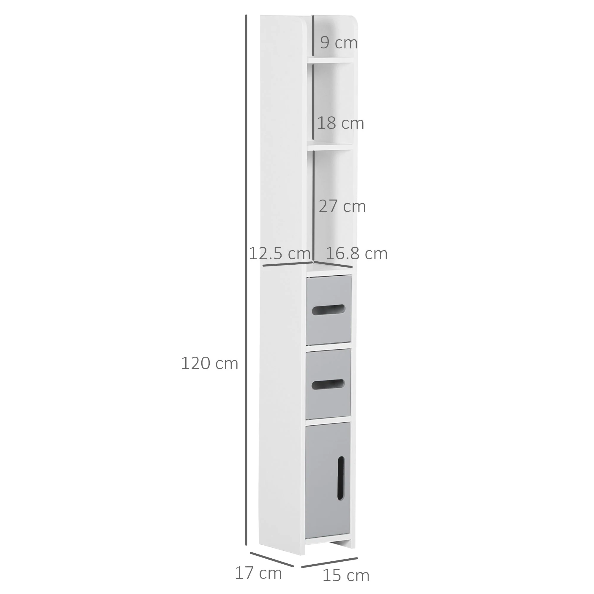 kleankin Modern Bathroom Storage Cabinet - Image 2