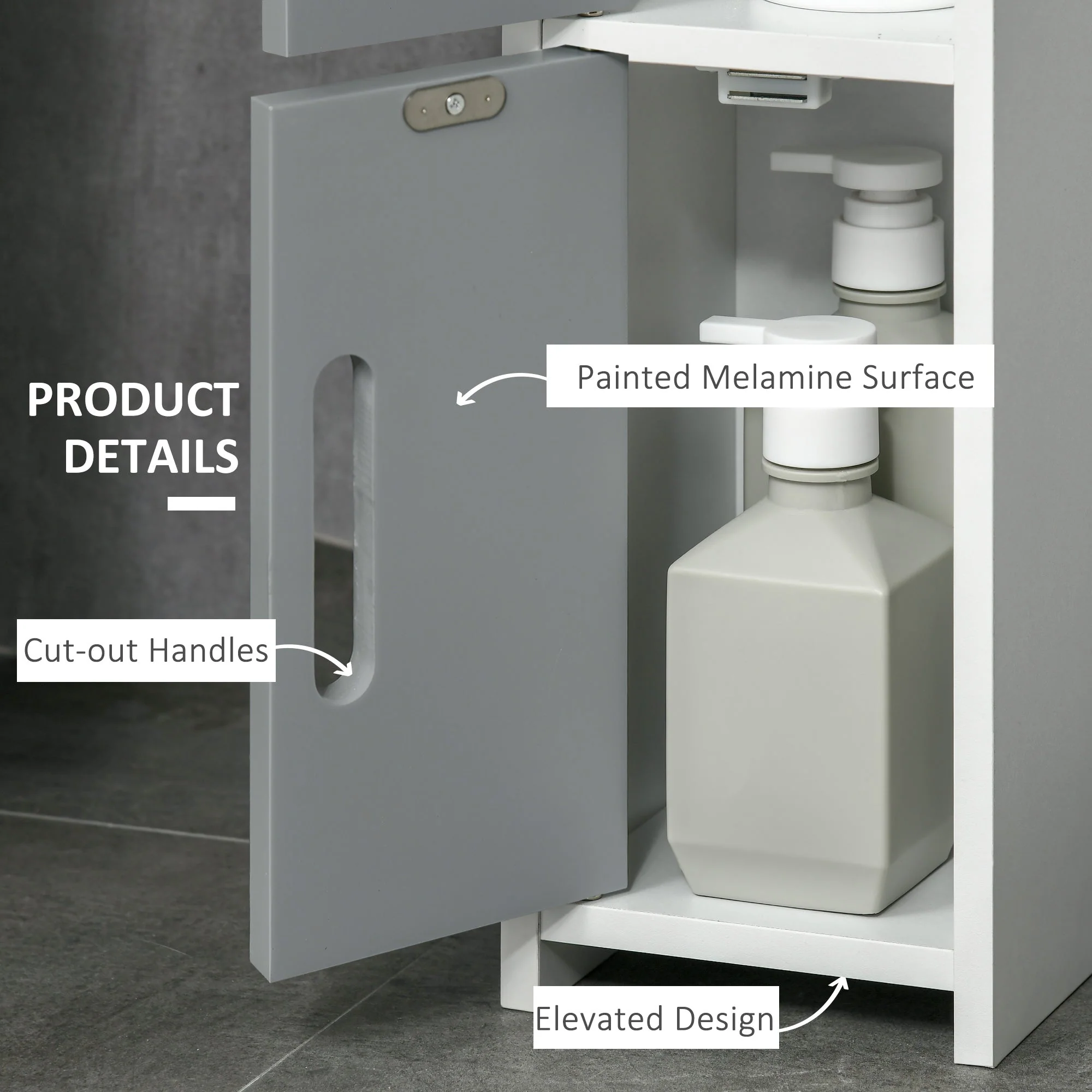 kleankin Modern Bathroom Storage Cabinet - Image 4