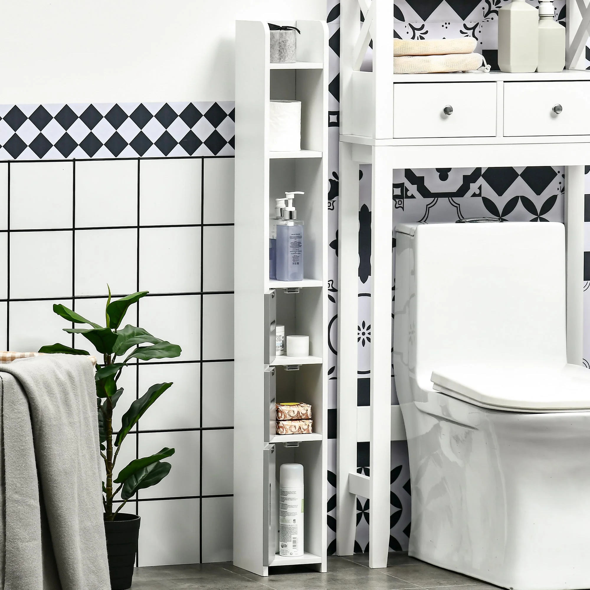 kleankin Modern Bathroom Storage Cabinet - Image 6