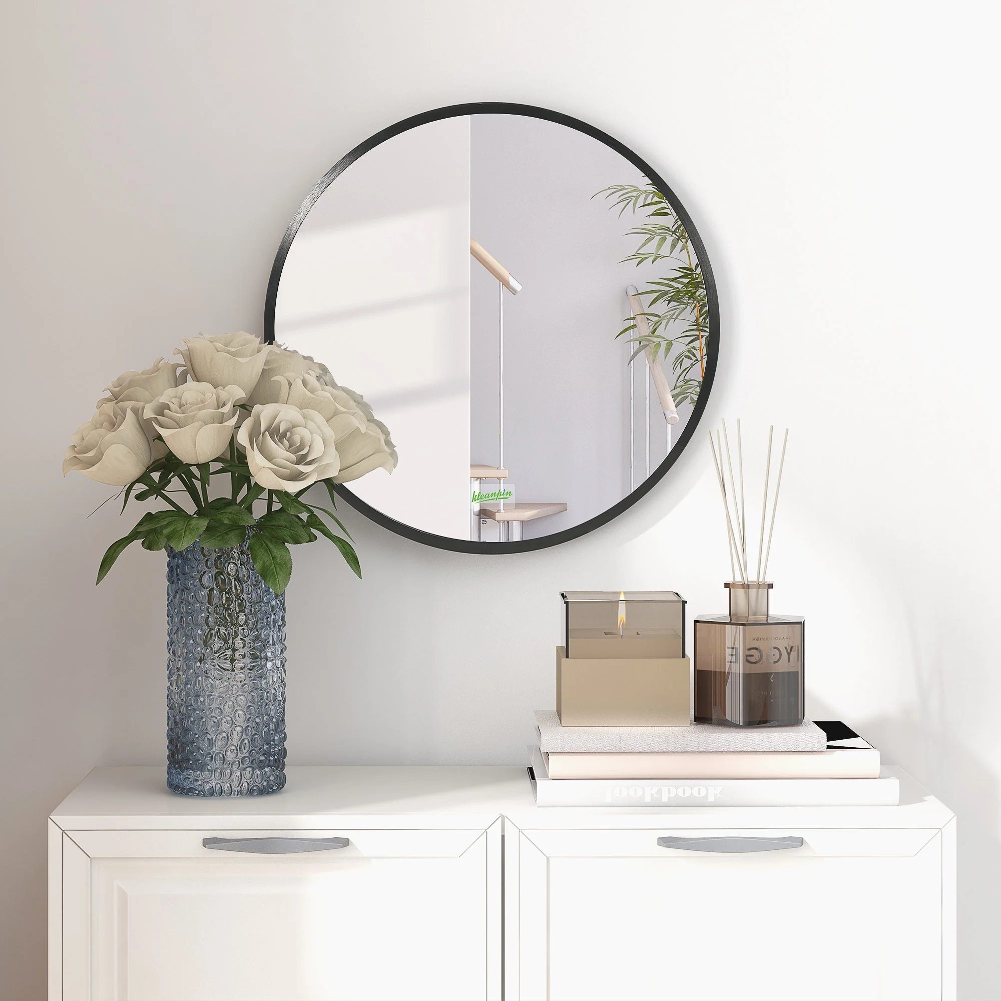 kleankin Round Bathroom Mirror - Image 5