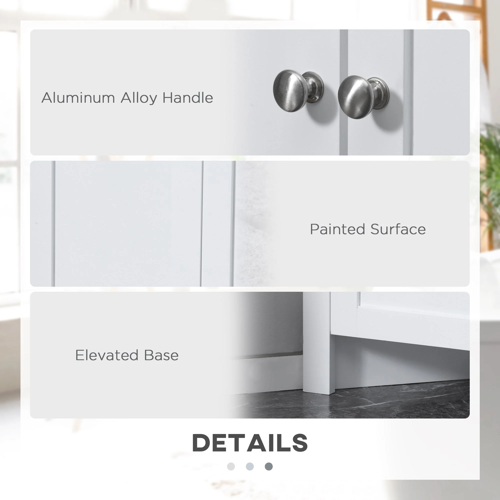 kleankin Triangle Bathroom Cabinet - Image 6