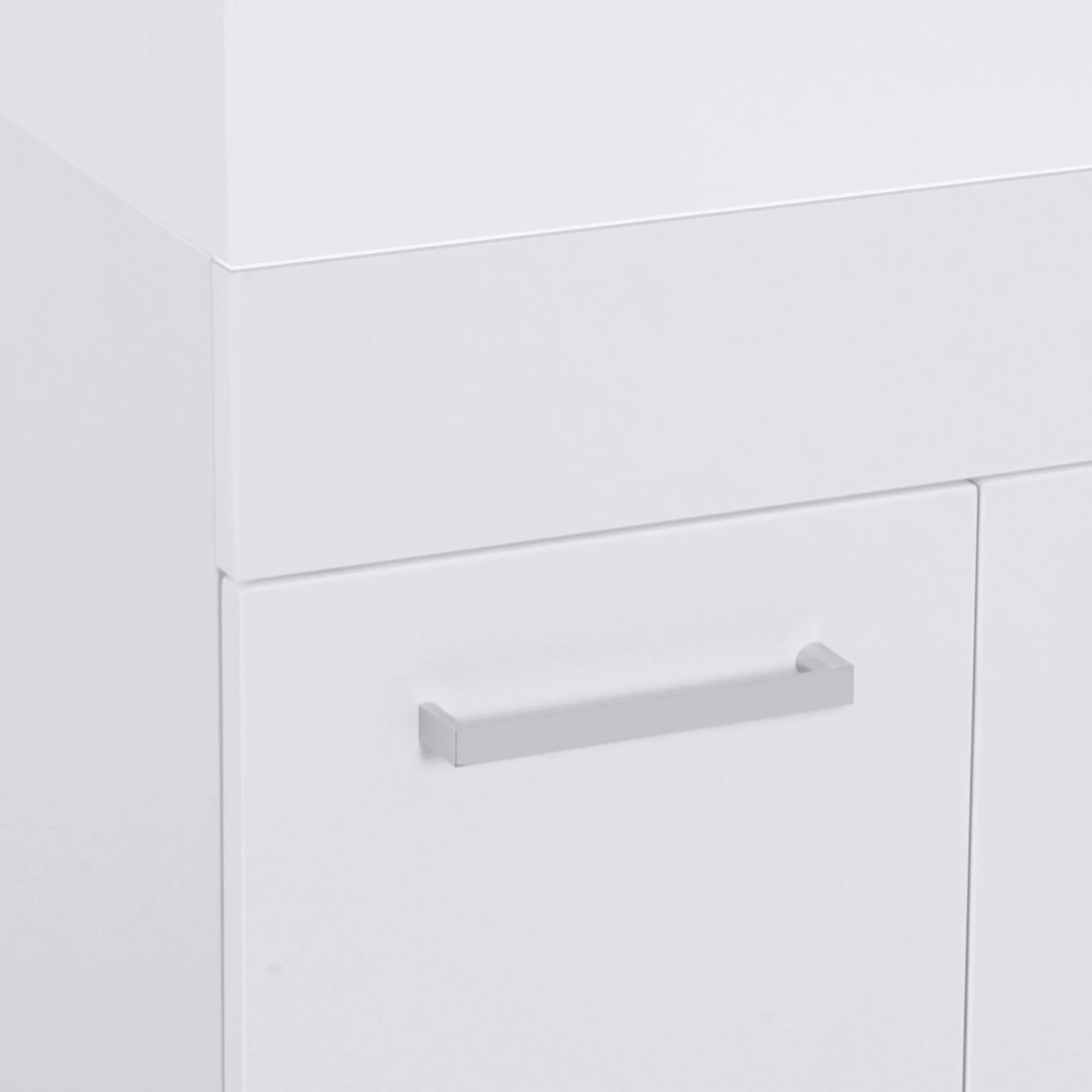 kleankin Under Sink Bathroom Vanity Unit Ceramic Basin Sink Cloakroom Storage Cabinet Home Furniture - Image 7