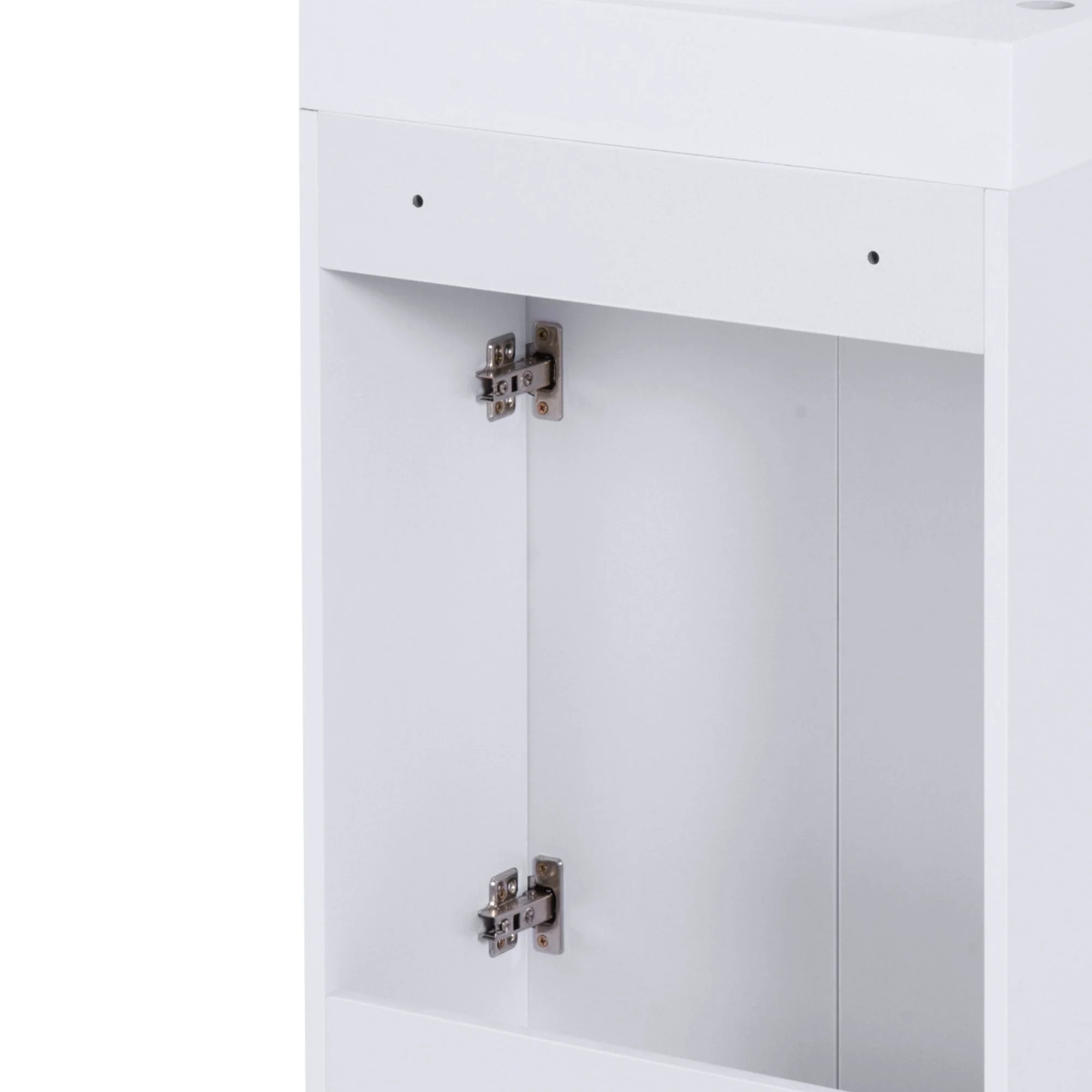 kleankin Under Sink Bathroom Vanity Unit Ceramic Basin Sink Cloakroom Storage Cabinet Home Furniture - Image 8