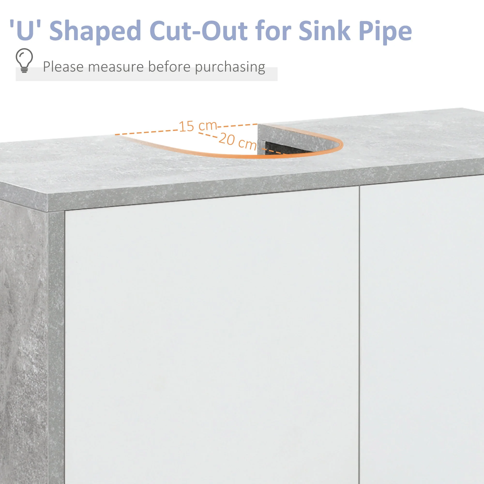 kleankin Under Sink Cabinet - Image 3