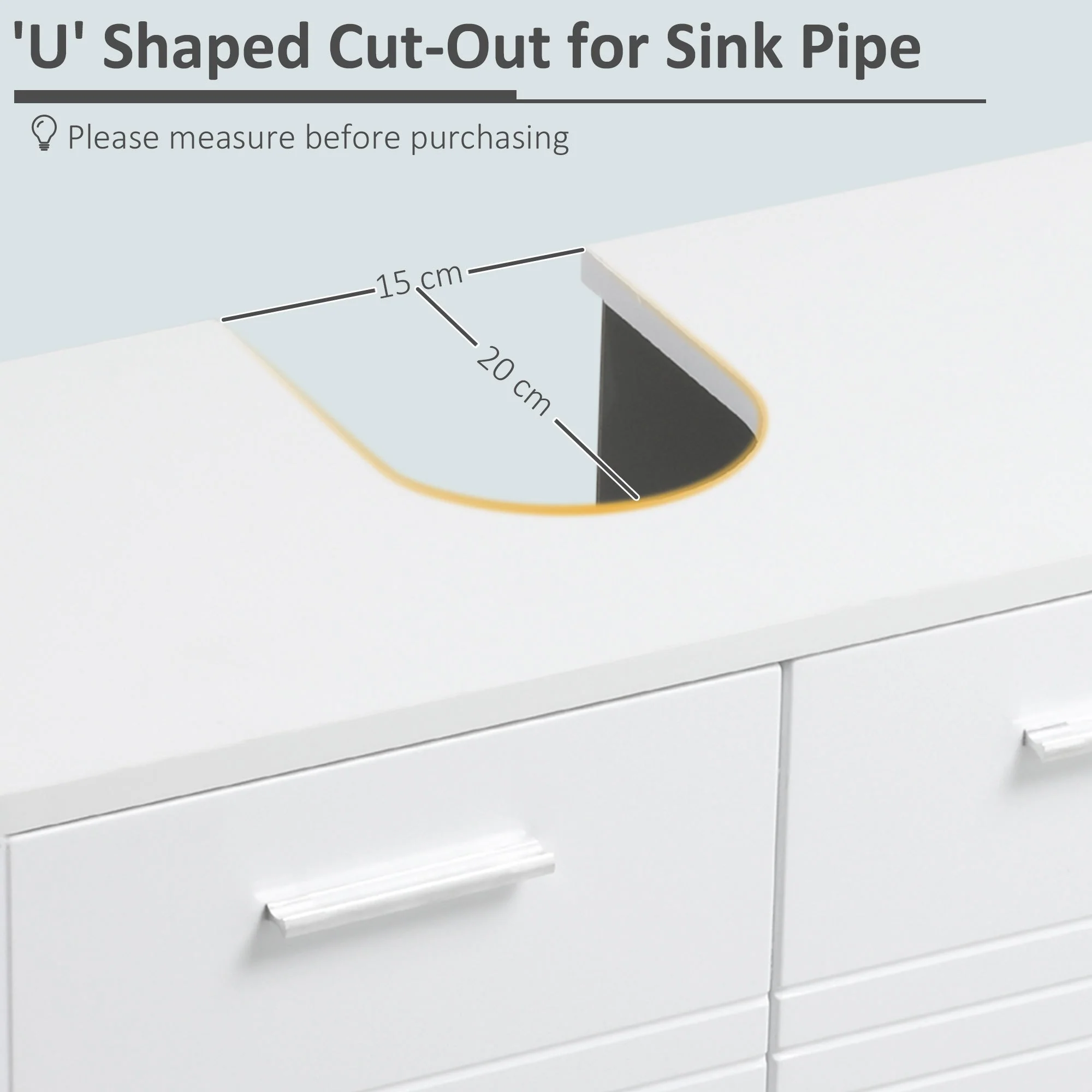 kleankin Under Sink Cabinet - Image 4