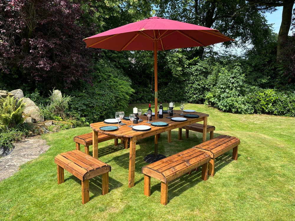 Knights Garden Patio Dining Set by Charles Taylor - 10 Seats - Image 11
