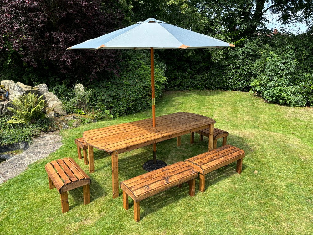 Knights Garden Patio Dining Set by Charles Taylor - 10 Seats - Image 15