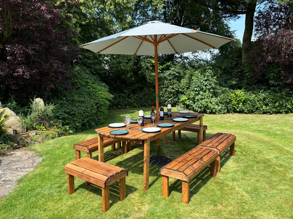 Knights Garden Patio Dining Set by Charles Taylor - 10 Seats - Image 5