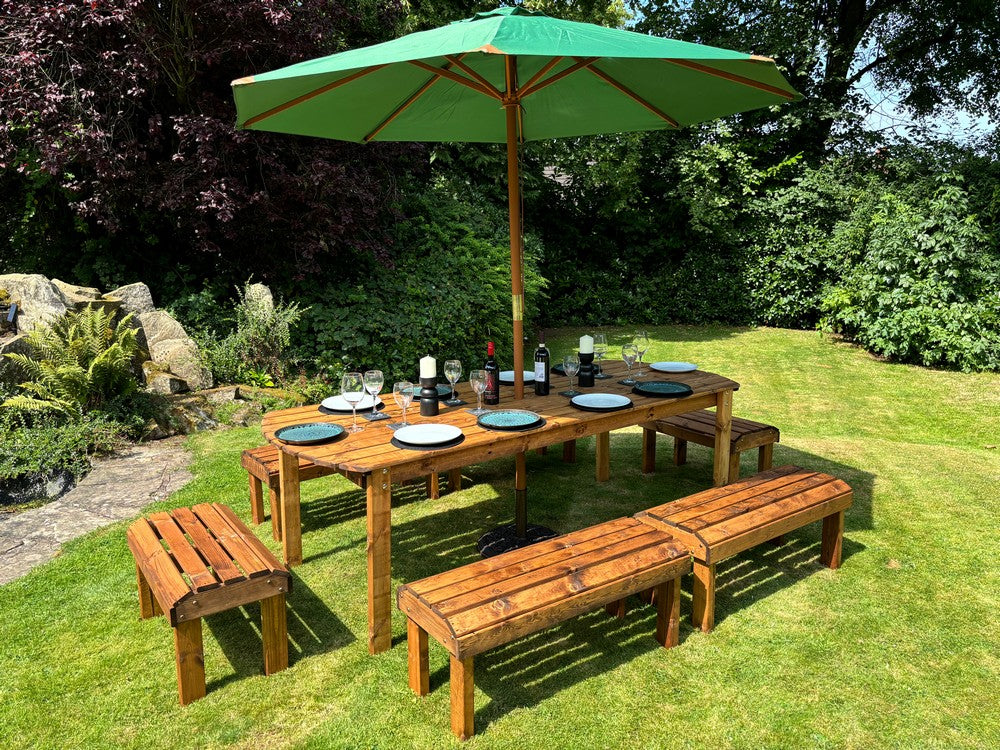 Knights Garden Patio Dining Set by Charles Taylor - 10 Seats - Image 7