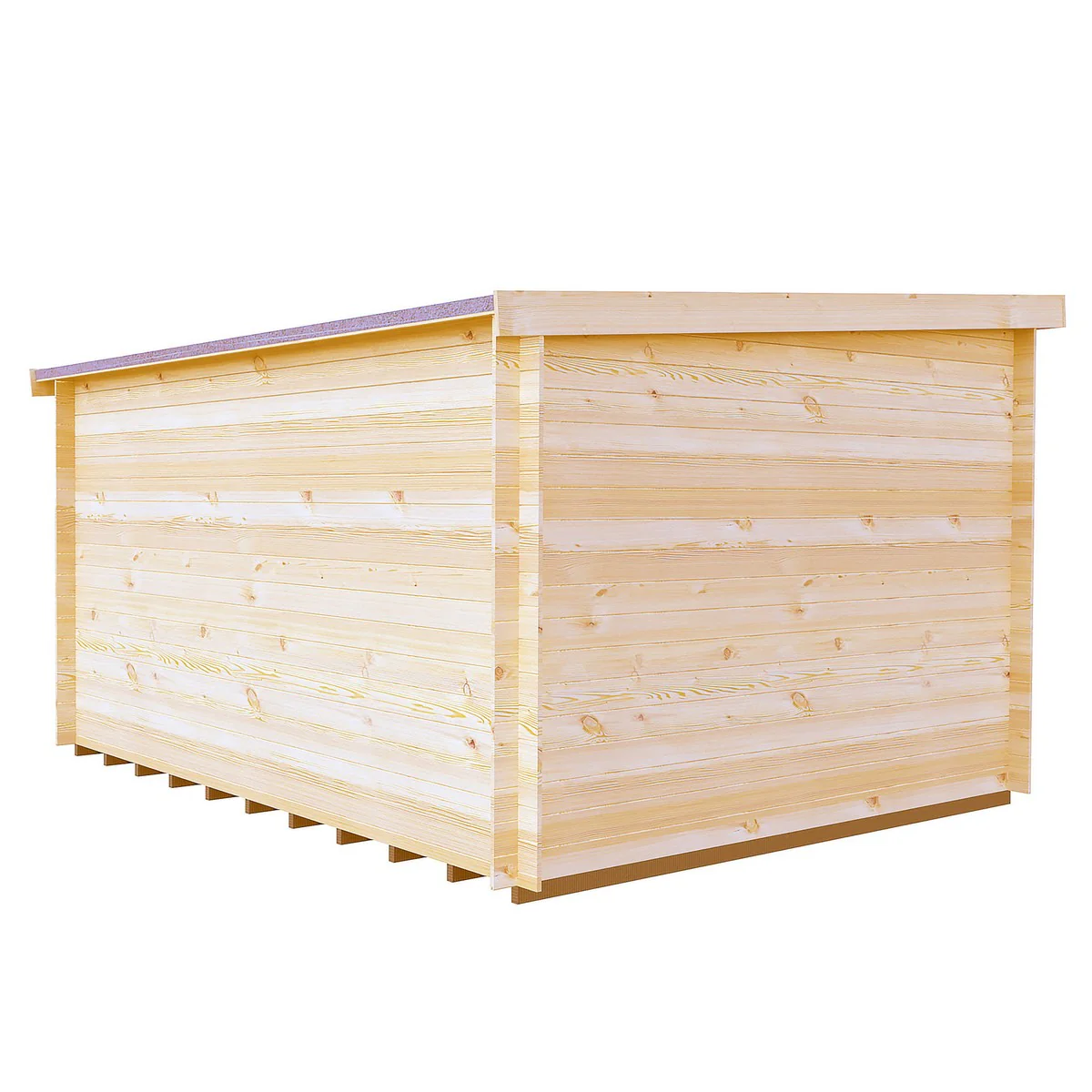 Shire Emneth 11' 11" x 9' 9" Pent Log Cabin - Premium 19mm Cladding Log Clad - Image 12