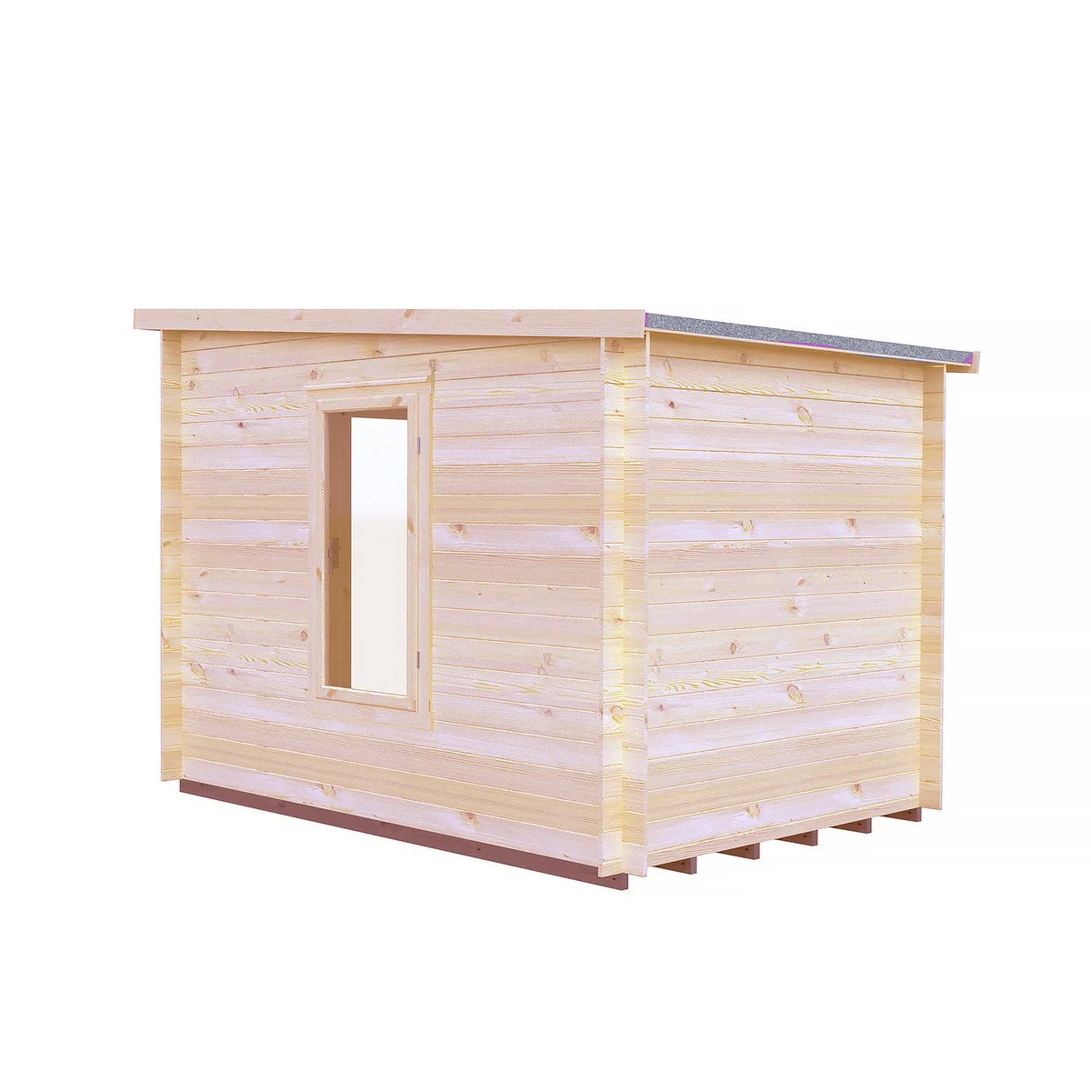 Shire Emneth 6' x 9' 9" Pent Log Cabin - Premium 19mm Cladding Log Clad - Image 11