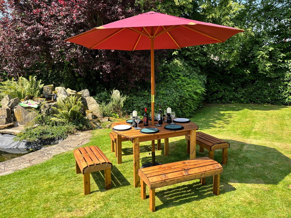 Knights Garden Patio Dining Set by Charles Taylor - 6 Seats - Image 14