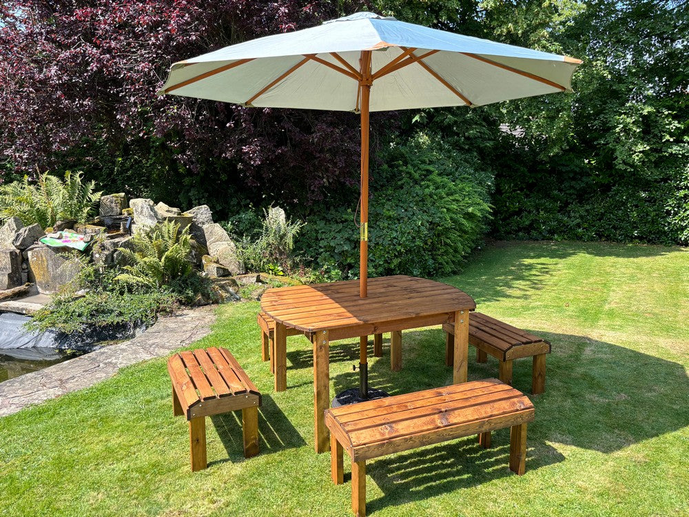 Knights Garden Patio Dining Set by Charles Taylor - 6 Seats - Image 5