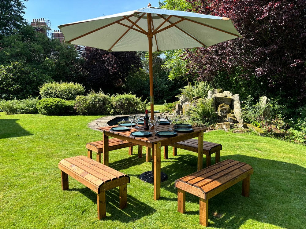 Knights Garden Patio Dining Set by Charles Taylor - 8 Seats - Image 25