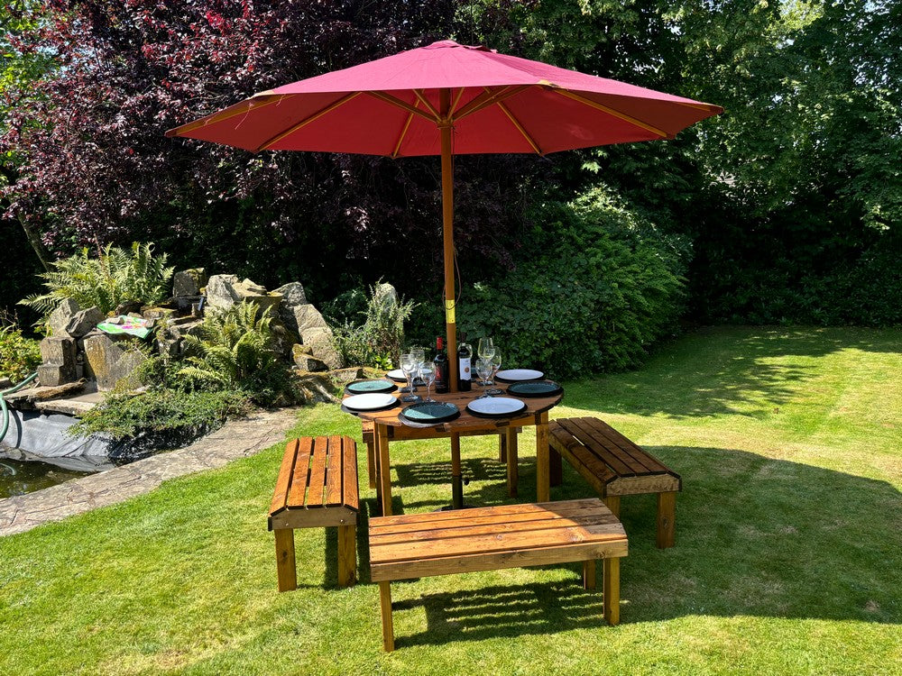 Knights Garden Patio Dining Set by Charles Taylor - 8 Seats - Image 11