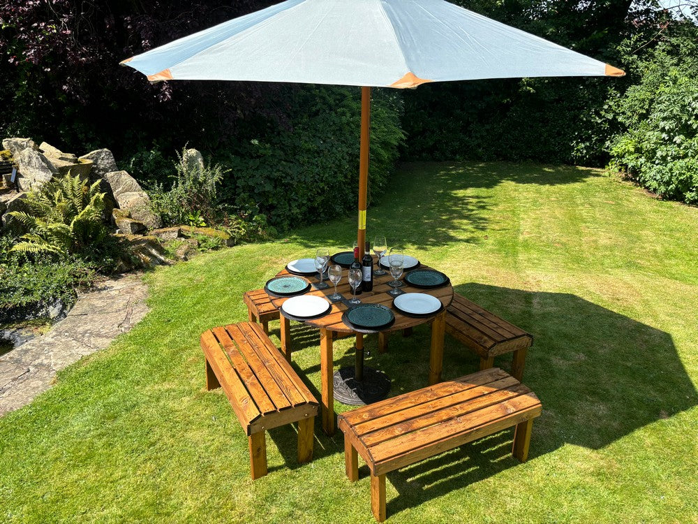 Knights Garden Patio Dining Set by Charles Taylor - 8 Seats - Image 17