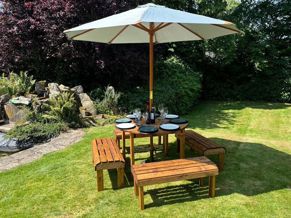 Knights Garden Patio Dining Set by Charles Taylor - 8 Seats - Image 18