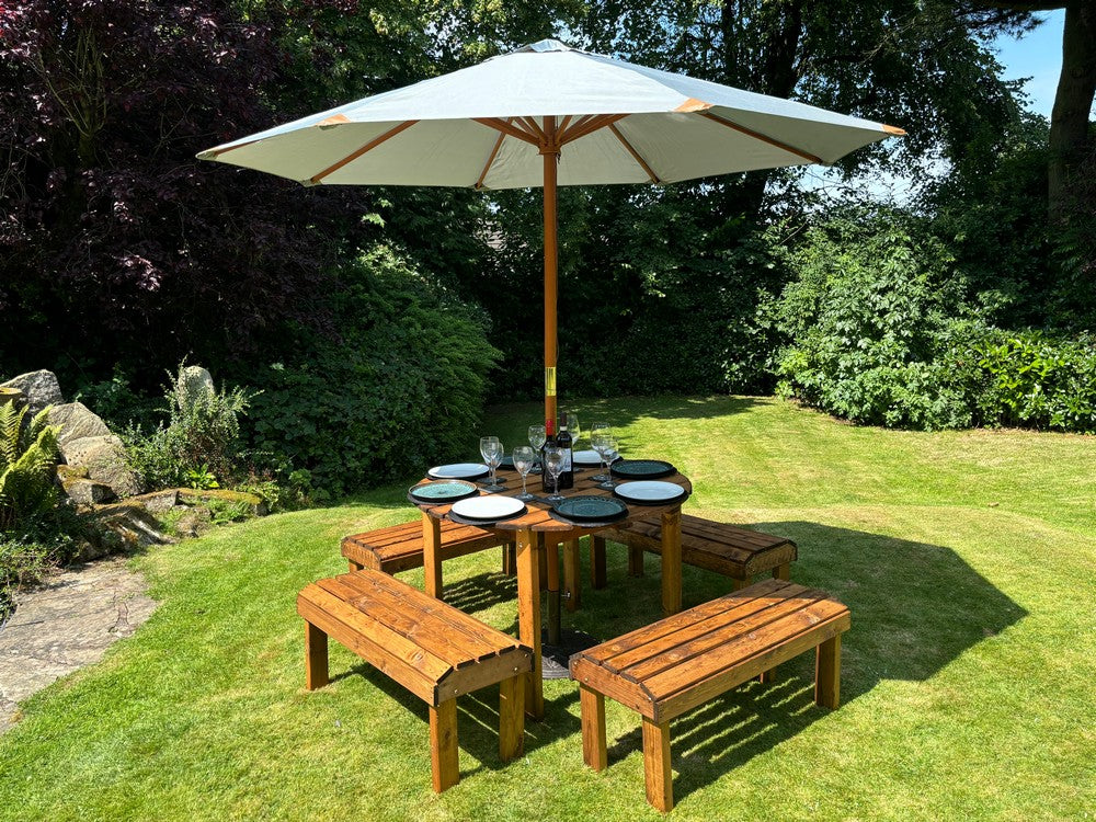 Knights Garden Patio Dining Set by Charles Taylor - 8 Seats - Image 19