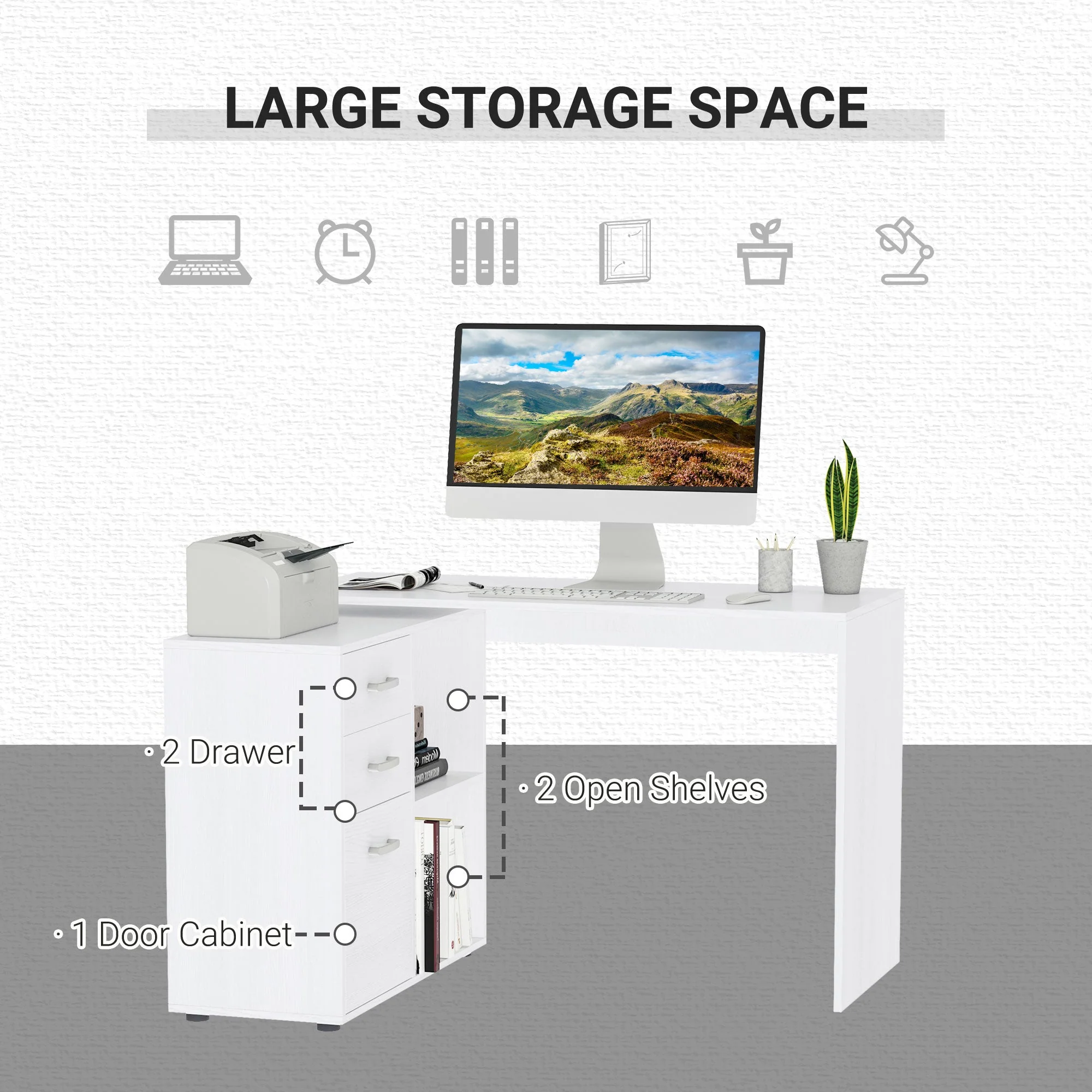 L-Shaped Computer Desk - Image 4