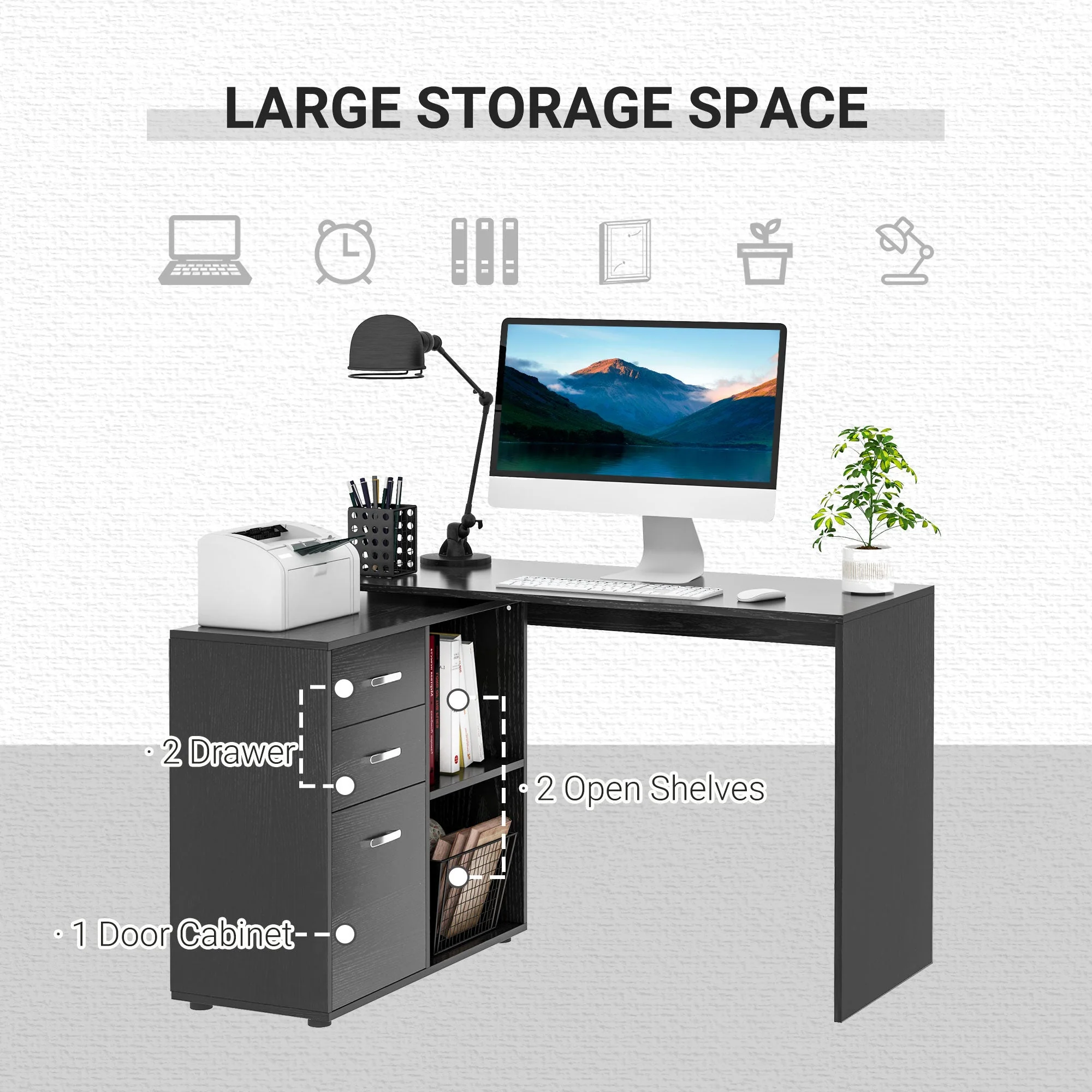 L-Shaped Computer Desk - Image 5