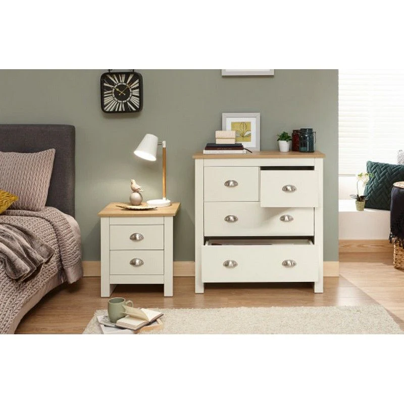 Lancaster Chest of Drawers Cream 4 Drawers - Image 2