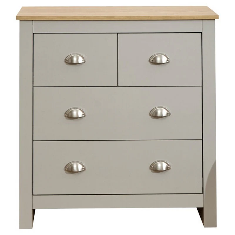 Lancaster Chest of Drawers Grey 4 Drawers - Image 10