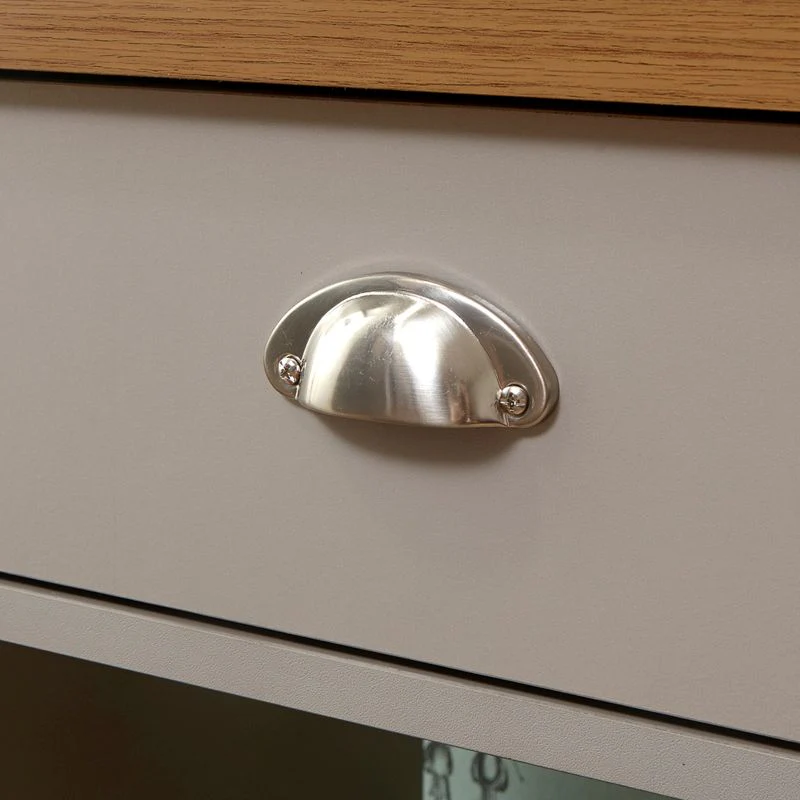 Lancaster Console Table Grey 1 Shelf 2 Drawers - Image 3