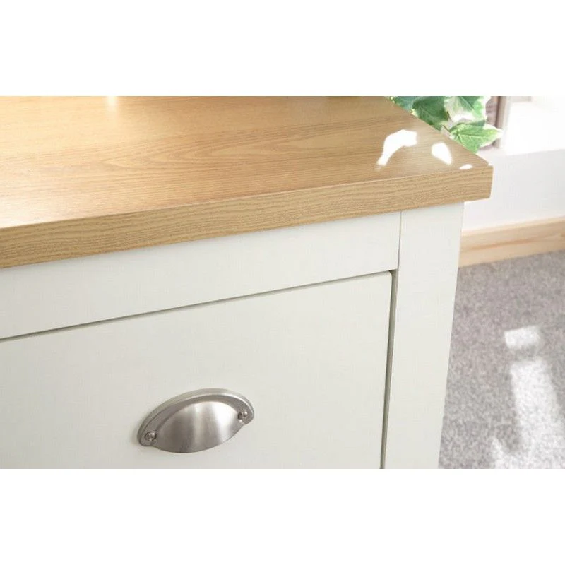 Lancaster Desk Cream 4 Drawers 1 Door - Image 4