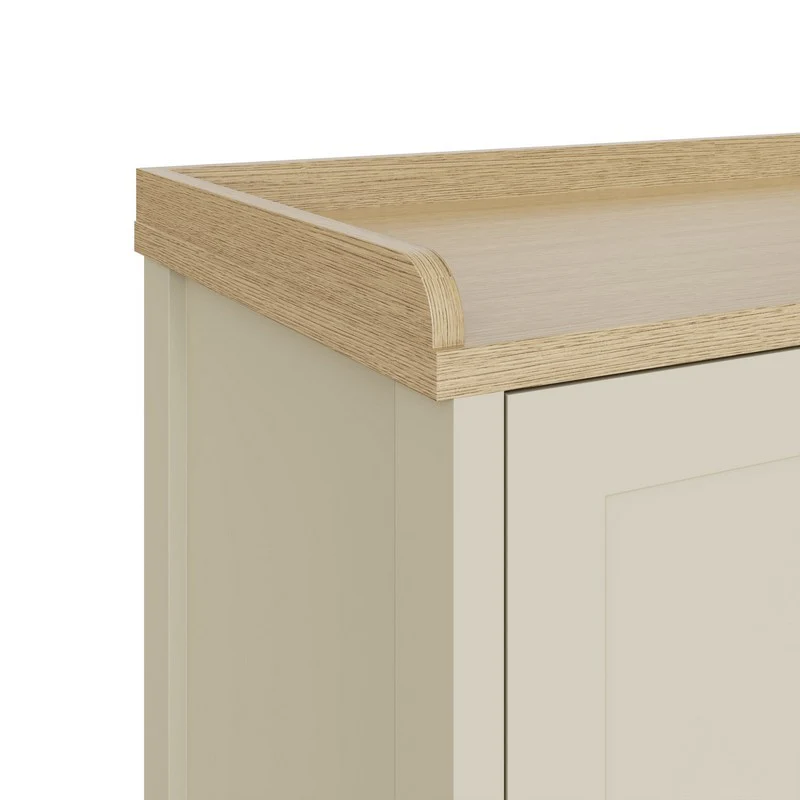 Lancaster Hall Bench Cream 2 Shelves - Image 10