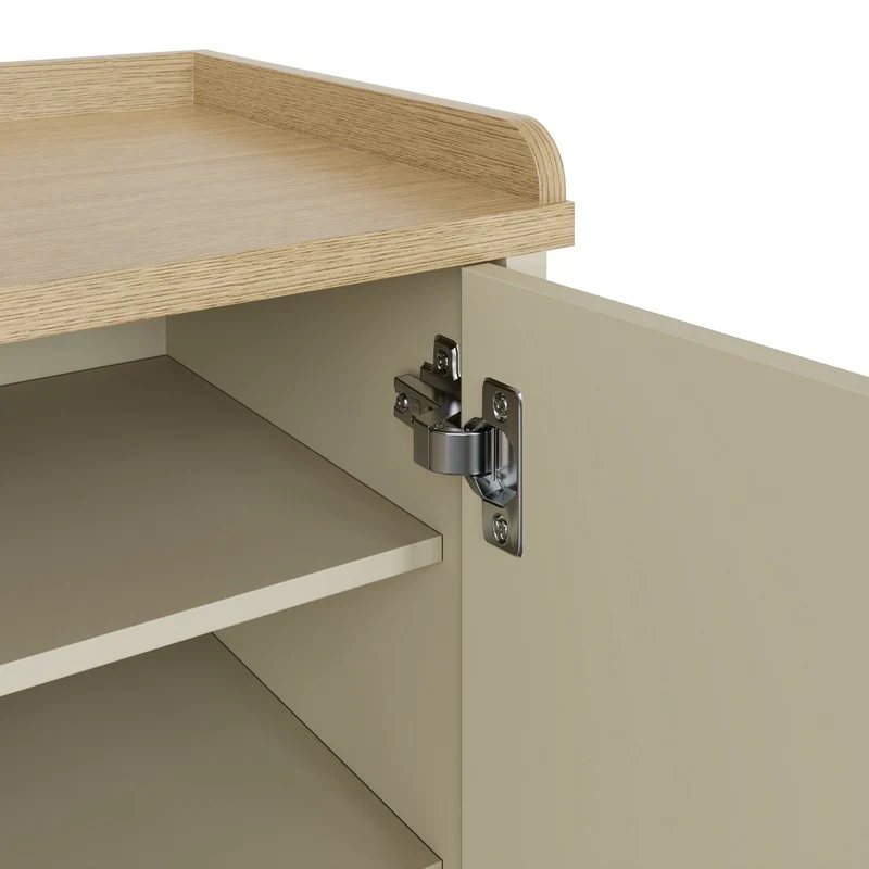 Lancaster Hall Bench Cream 2 Shelves - Image 7