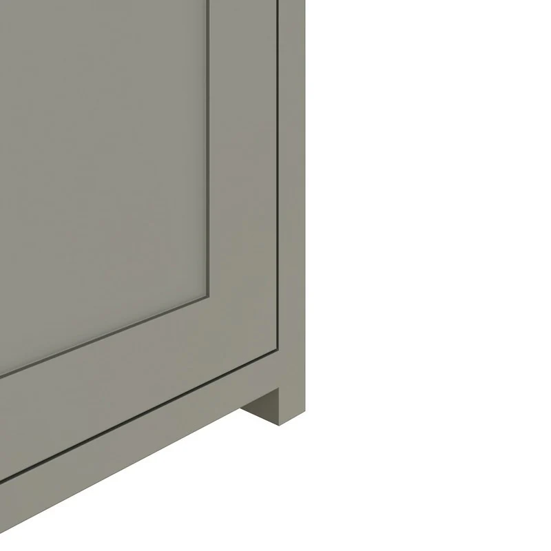Lancaster Hall Bench Grey 2 Shelves - Image 8