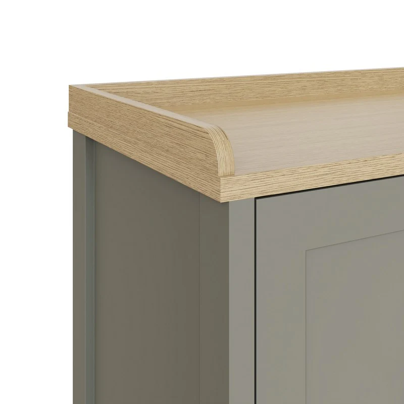 Lancaster Hall Bench Grey 2 Shelves - Image 9