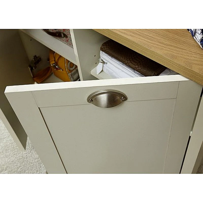Lancaster Shoe Storage Cream 2 Doors 4 Shelves - Image 3